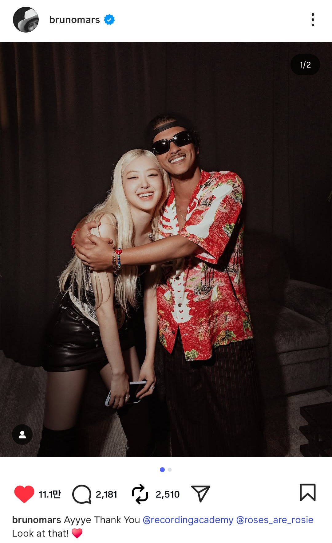 아파트-그래미-시상식-노미-소식-들은-브루노마스-인스타그램-업데이트.jpg-0-이미지