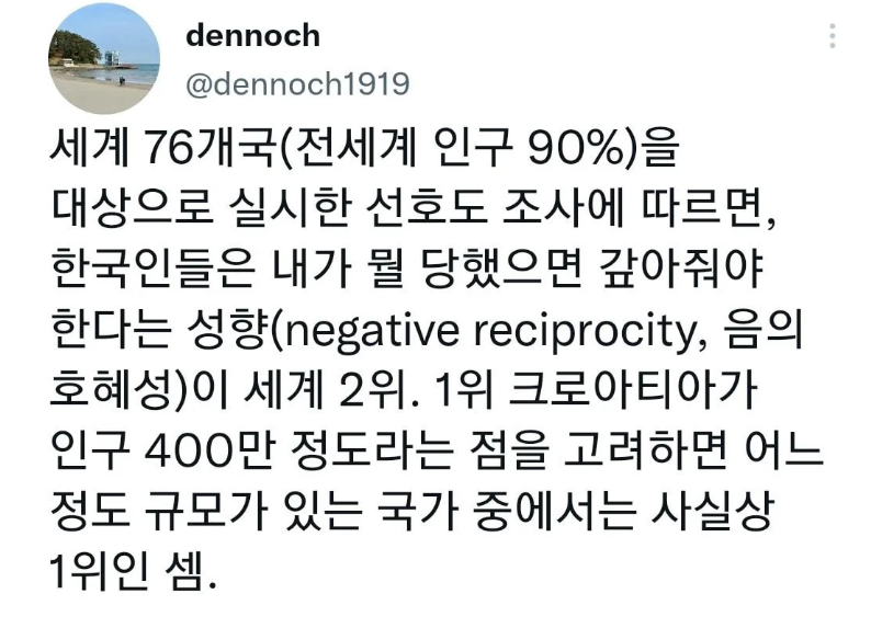 한국인들은-내가-뭘-당했으면-갚아줘야-한다는-성향이-세계-2위라고-함-0-이미지