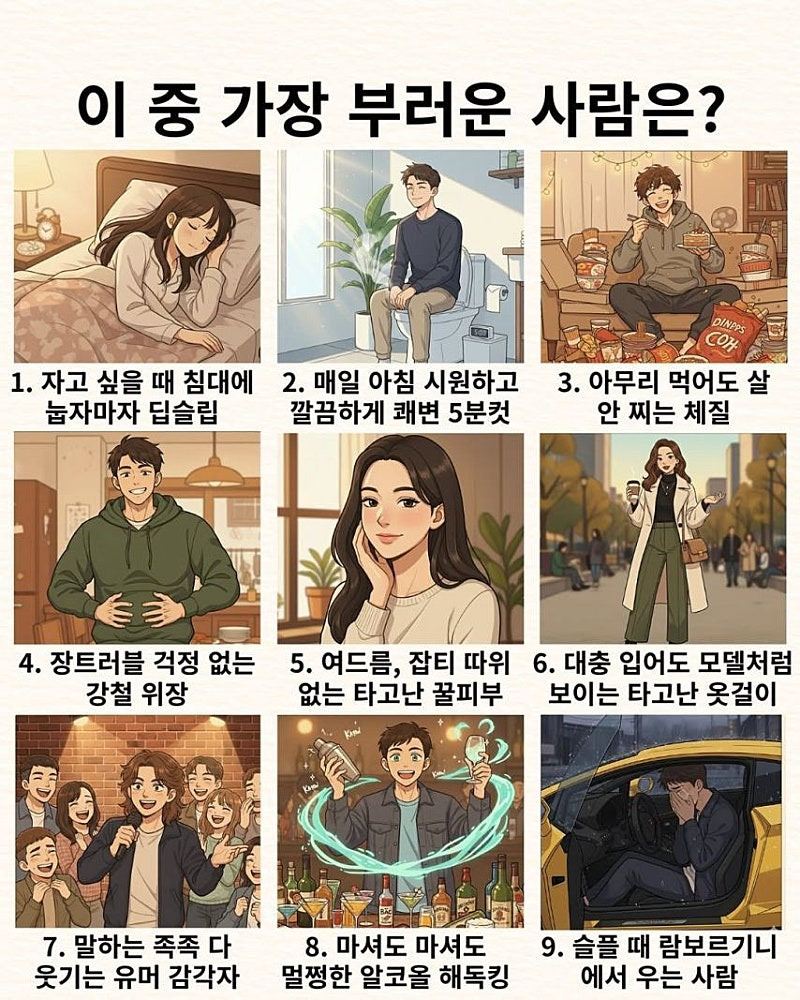 이-중-가장-부러운-사람-유형은?-0-이미지