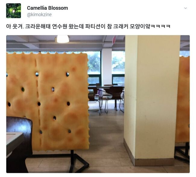 크라운해태-연수원-왔는데-파티션이-참-크래커-모양-0-이미지