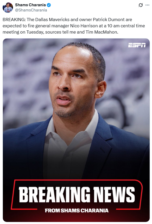 NBA-돈치치-트레이드-이끈-댈러스-매버릭스-니코-해리슨-단장-해고-0-이미지