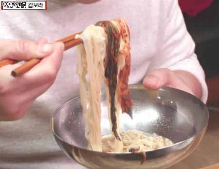 멸치국수라면+겉절이+보쌈-먹는-강호동-3-이미지