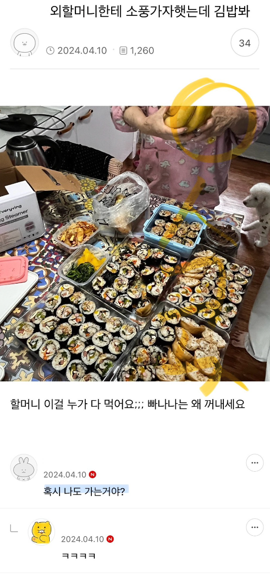 외할머니한테-소풍가자고-했는데-김밥봐-0-이미지