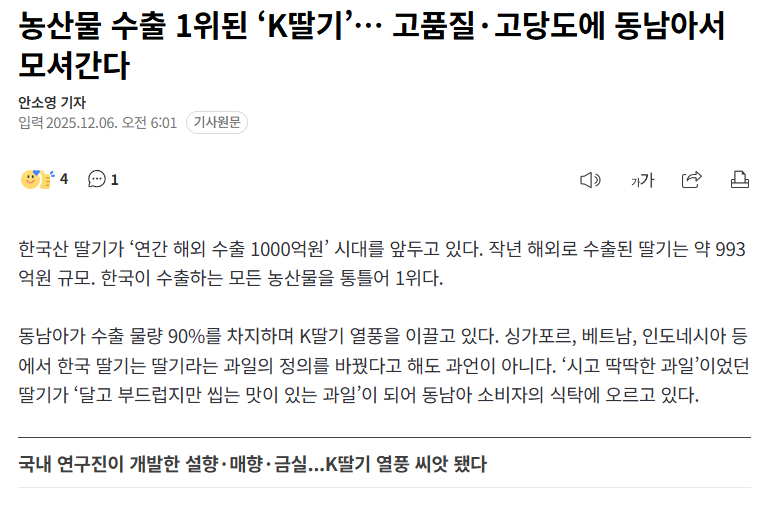 딸기-좋아하는-한국인들-큰일난-이유.........................jpg-1-이미지