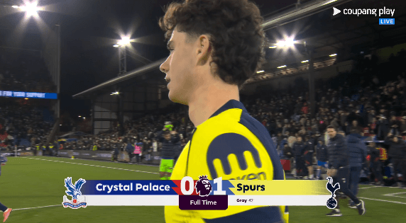 [팰리스-vs-토트넘]-경기종료,-아치-그레이의-PL-데뷔골을-잘-지켜내면서-클린시트와-더불어-신승을-거두는-토트넘.gif-0-이미지