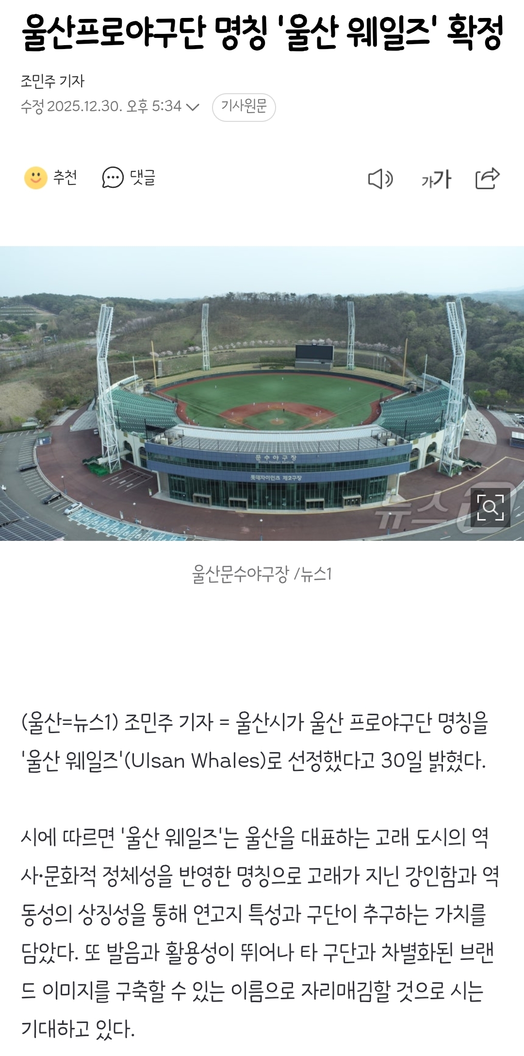 울산프로야구단-명칭-'울산-웨일즈'-확정-0-이미지