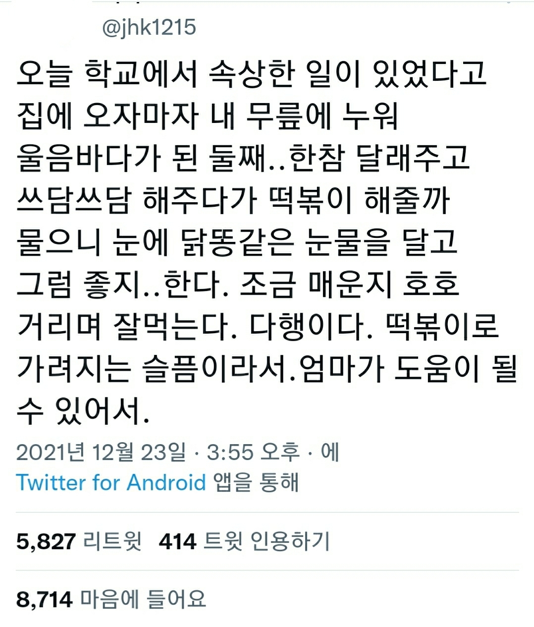 다행이다.-떡볶이로-가려지는-슬픔이라서-0-이미지
