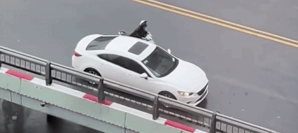 "태풍에-날아가지-않게"-오토바이-지켜주는-차량들(영상)-0-이미지