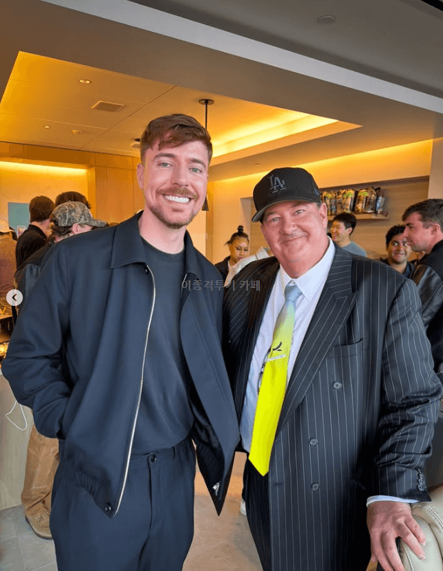 슈퍼볼-직관-가서-로제와-사진-찍은-미스터비스트-5-이미지