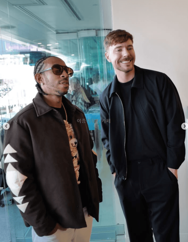 슈퍼볼-직관-가서-로제와-사진-찍은-미스터비스트-3-이미지