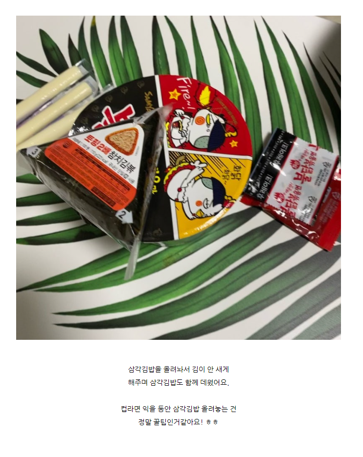 몇년전에-한창-유행했던-불닭-+-삼각김밥-+-치즈-조합-1-이미지