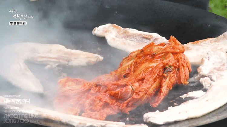 나는-자연인이다-:-솥뚜껑-삼겹살.gif-2-이미지