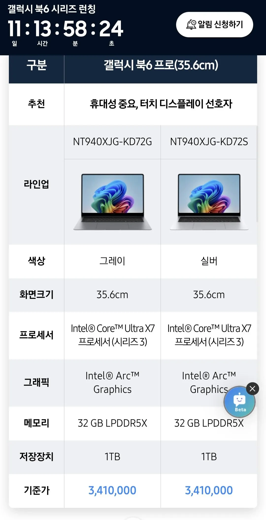 램가격-이슈가-반영된-갤럭시북6-시리즈-런칭가격-공개-2-이미지