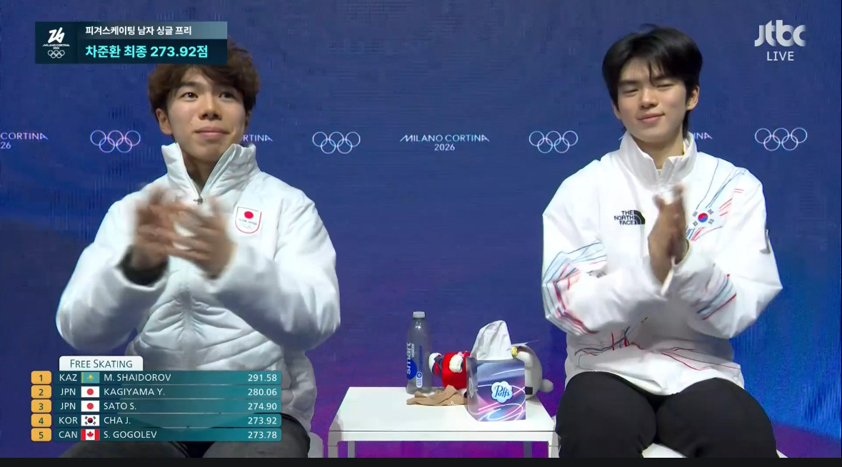 속보)-대한민국-차준환!-동계올림픽-피겨스케이팅-남자-싱글-쇼트-프리-최종-합계-4위-기록!-19-이미지