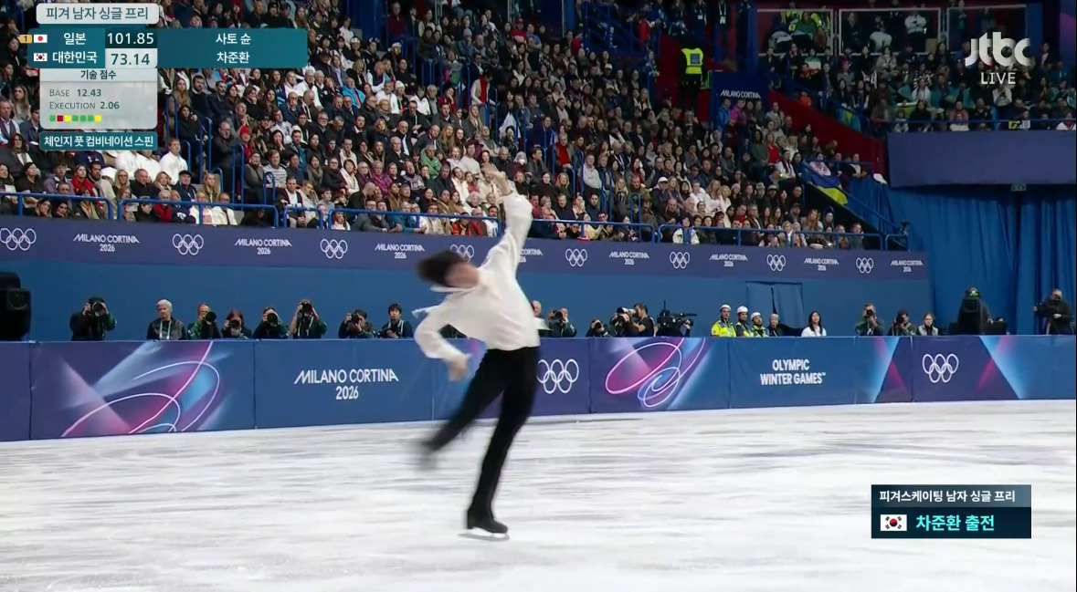 속보)-대한민국-차준환!-동계올림픽-피겨스케이팅-남자-싱글-쇼트-프리-최종-합계-4위-기록!-9-이미지