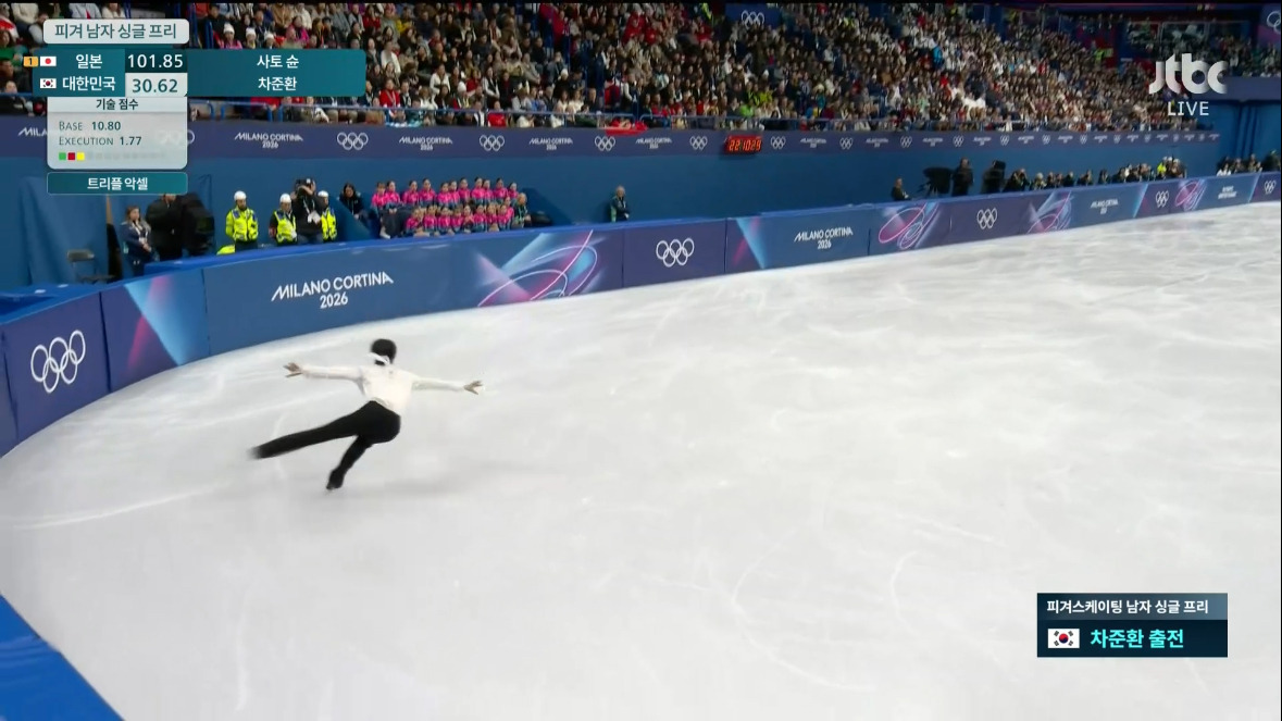 속보)-대한민국-차준환!-동계올림픽-피겨스케이팅-남자-싱글-쇼트-프리-최종-합계-4위-기록!-6-이미지