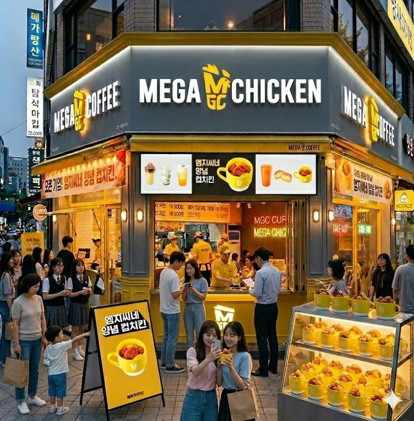 "카페서-음식-냄새가"…메가·컴포즈,-치킨·떡볶이-판매-'갑론을박'-[취재여담]-0-이미지