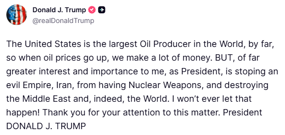 트럼프-미국-대통령-:-미국은-최대-산유국이므로-유가가-오르면-돈을-많이-번다-1-이미지