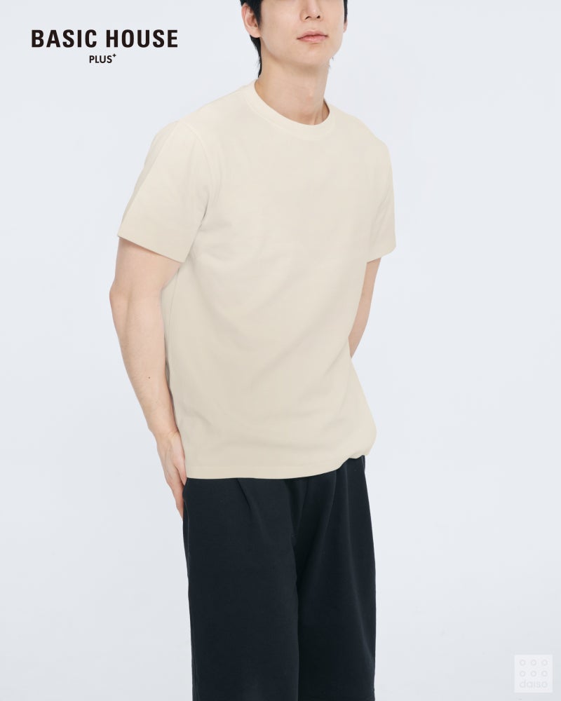 다이소-X-베이직하우스-순면-100%-릴렉스핏/레귤러핏/크롭/레이어드핏-티셔츠-신상-.jpg-3-이미지