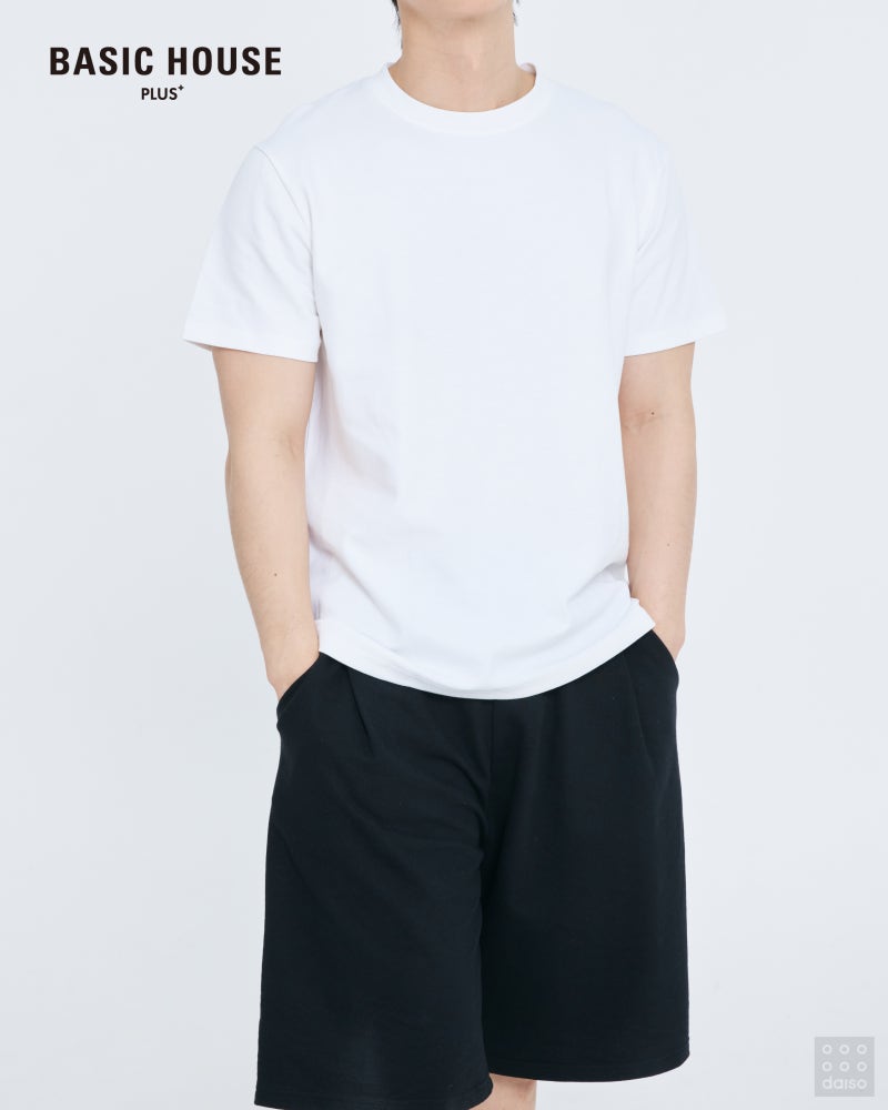 다이소-X-베이직하우스-순면-100%-릴렉스핏/레귤러핏/크롭/레이어드핏-티셔츠-신상-.jpg-1-이미지