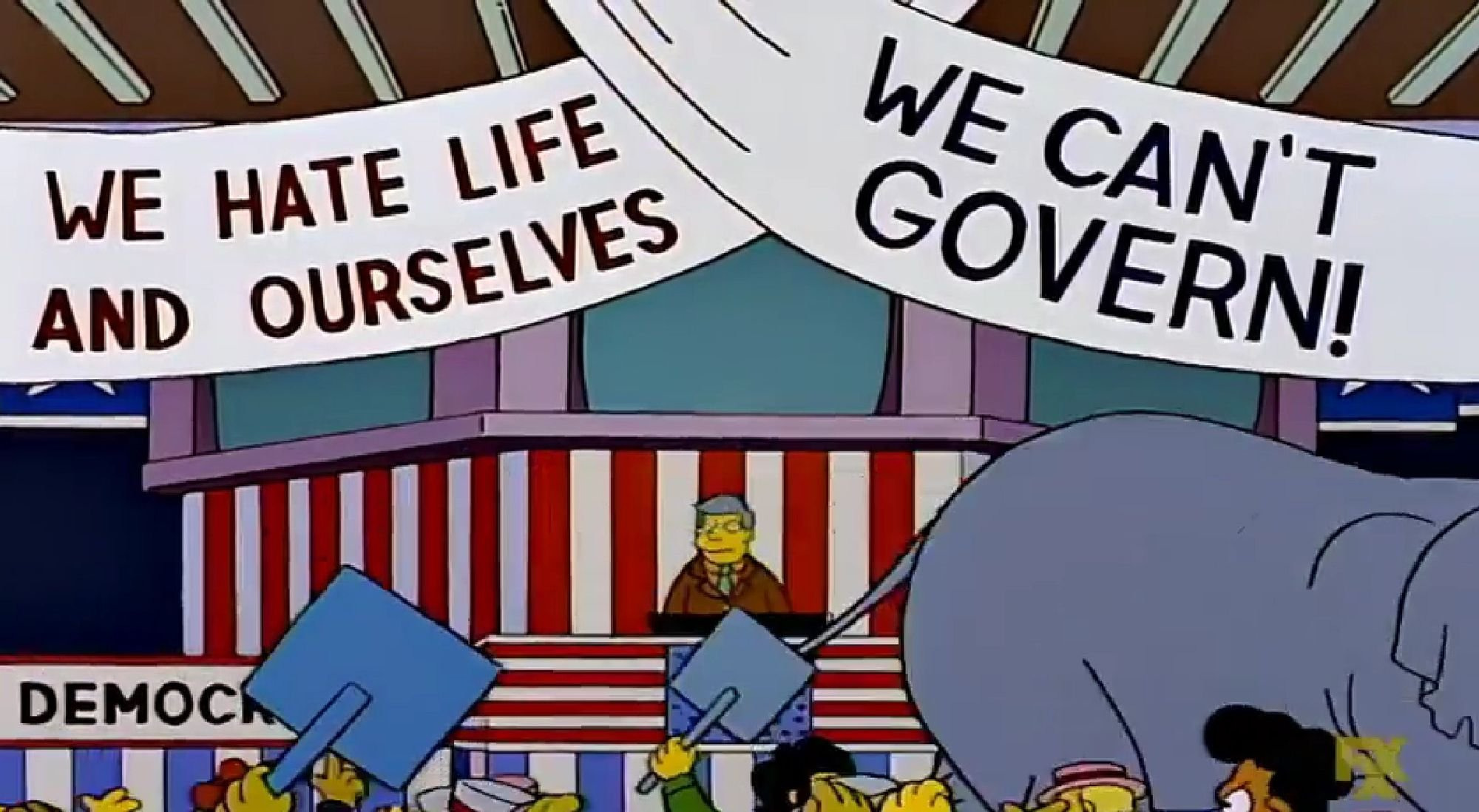 심슨가족에서-그려지는-미국-공화당과-민주당-이미지-0-이미지