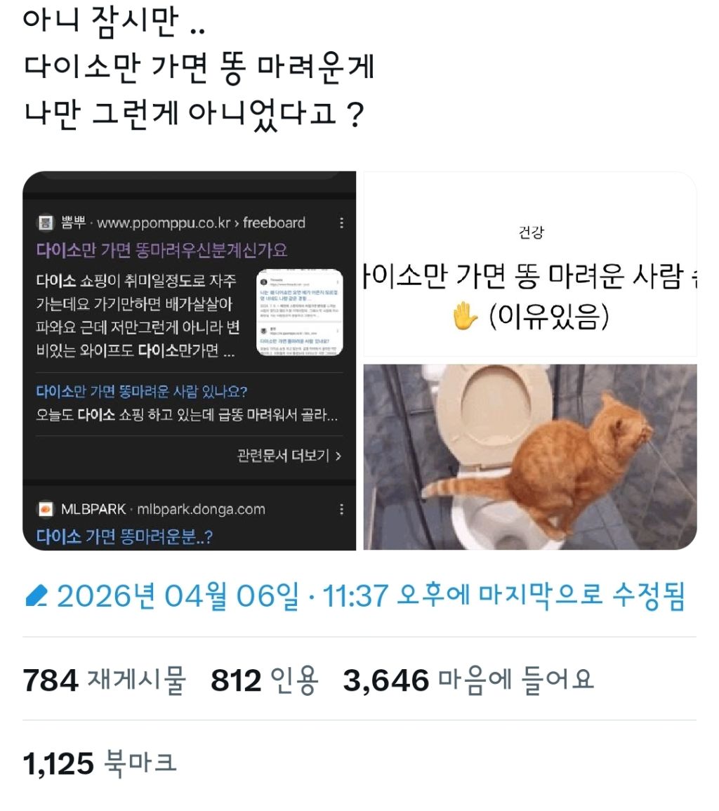 다이소만-가면-똥-마려우신분?-0-이미지