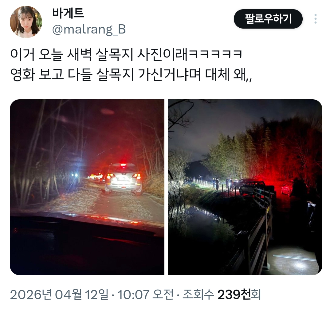 오늘-새벽-3시-살목지-근황.X-1-이미지