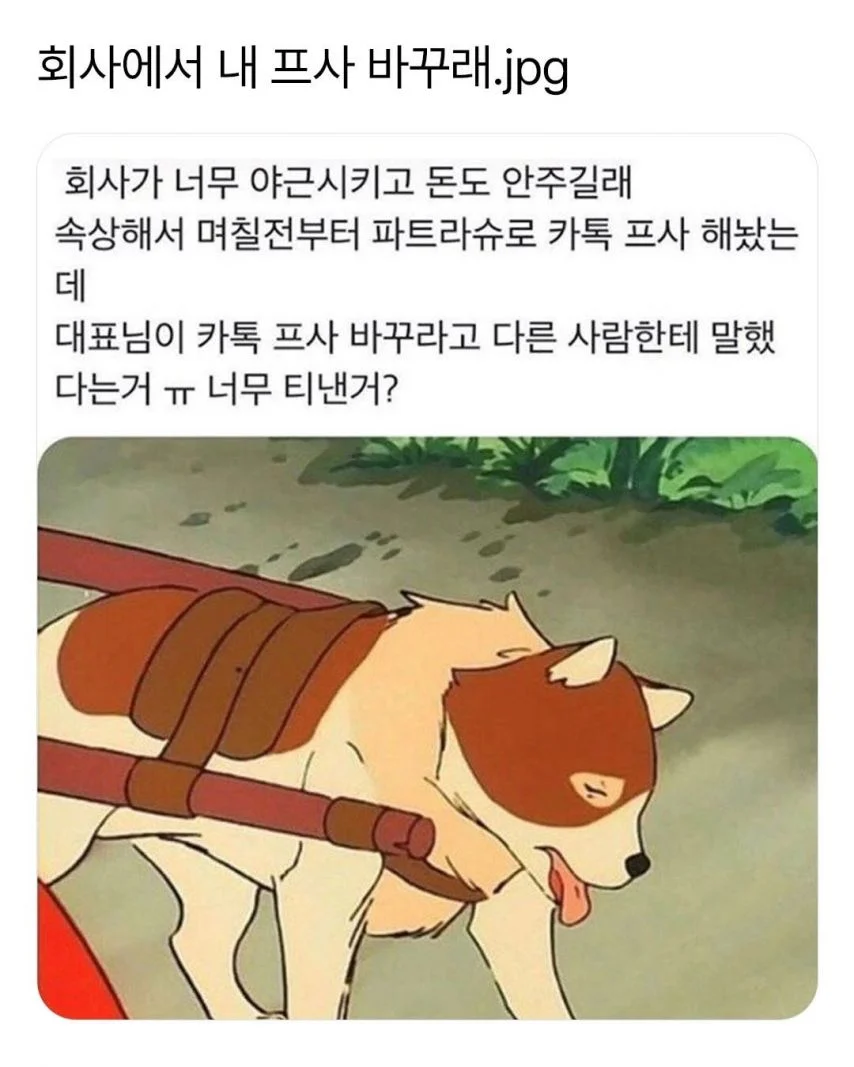 회사에서-내-프사-바꾸래-0-이미지