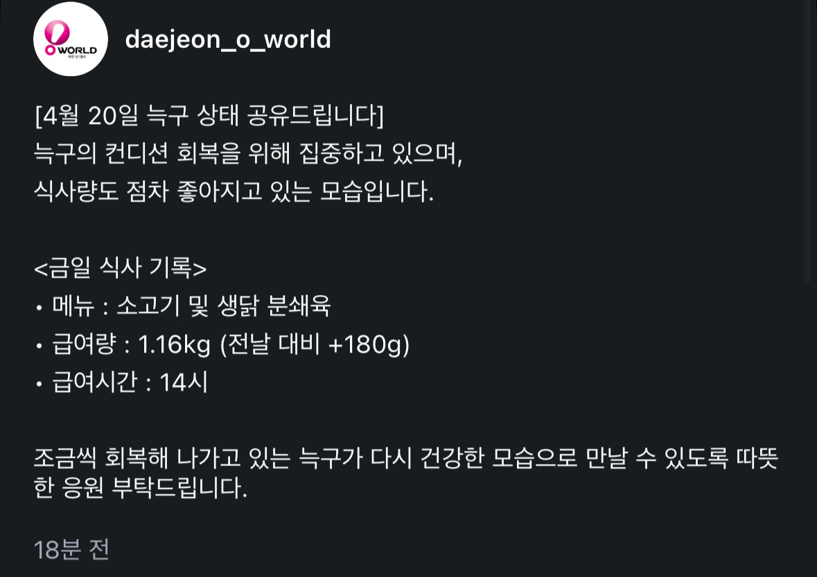 경계심이-심해진거-같은-오늘자-늑구ㅠࡇㅠ-1-이미지