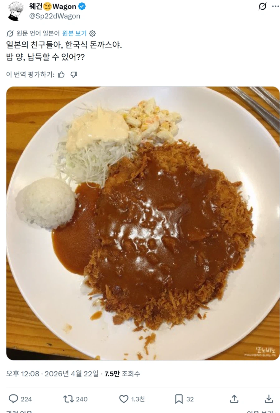 한국-돈까스-밥에-대한-일본인들-반응-0-이미지