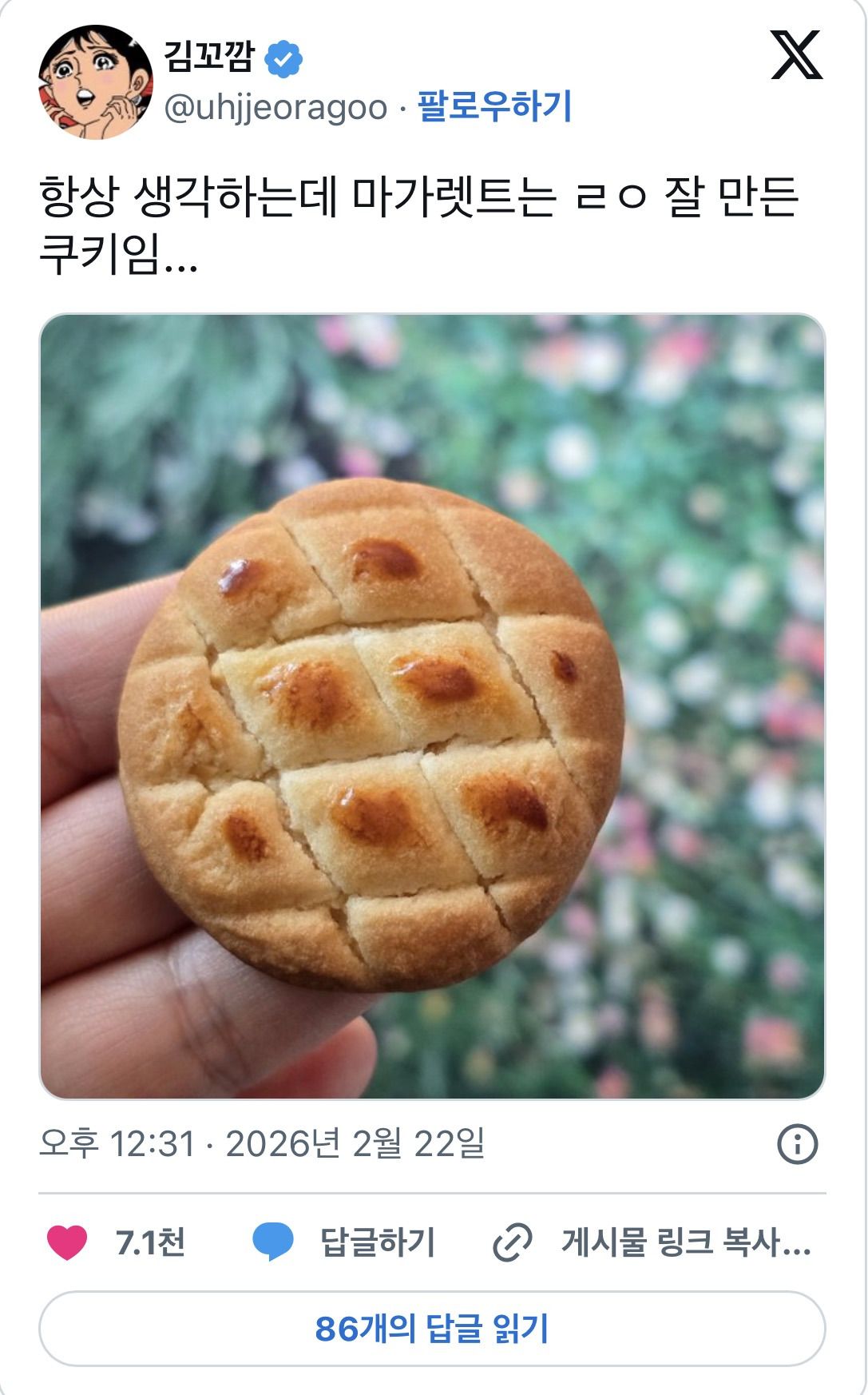 항상-생각하는데-마가렛트는-ㄹㅇ-잘-만든-쿠키임...-1-이미지