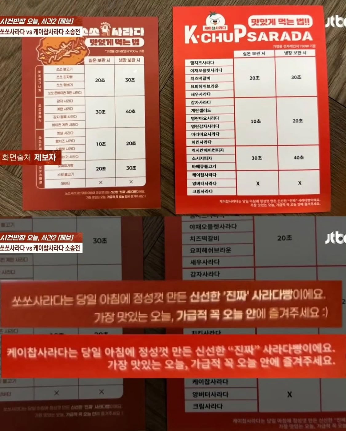 표절-논란-터진-쏘쏘사라다-vs-케이찹사라다-8-이미지