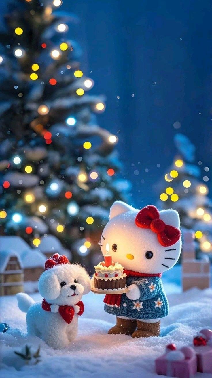 귀여운-키티-배경-🐱❤️🤍-낋여왔어요-3-이미지