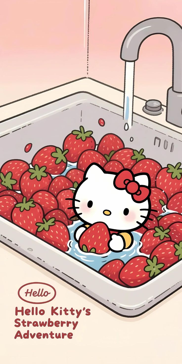 귀여운-키티-배경-🐱❤️🤍-낋여왔어요-6-이미지