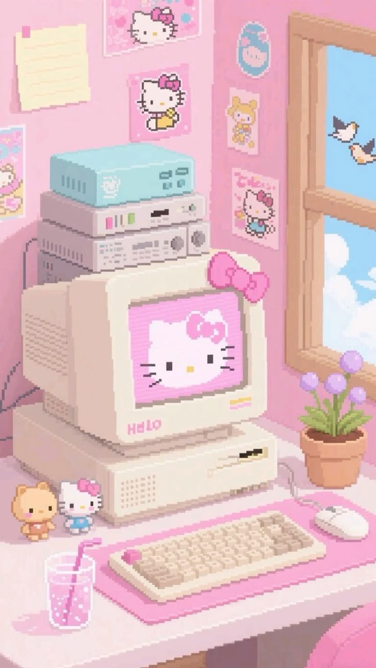 귀여운-키티-배경-🐱❤️🤍-낋여왔어요-14-이미지