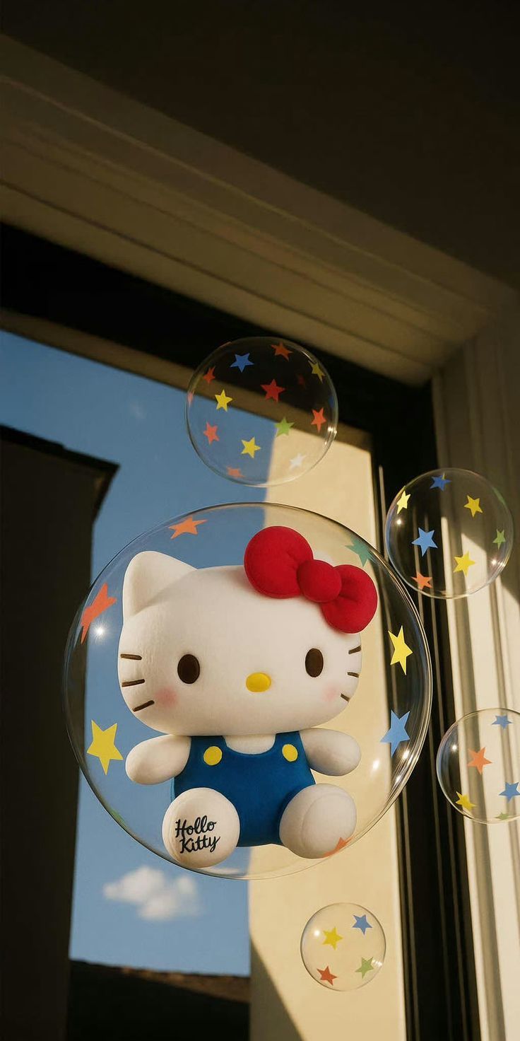 귀여운-키티-배경-🐱❤️🤍-낋여왔어요-8-이미지