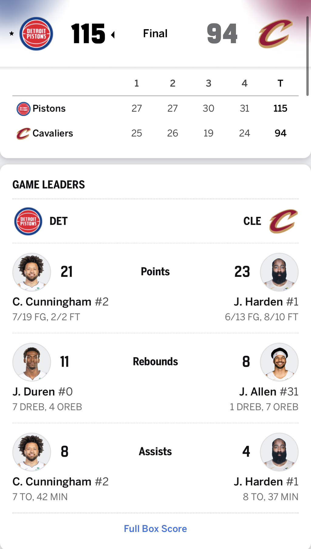 5/16-DET-@-CLE-박스스코어-1-이미지