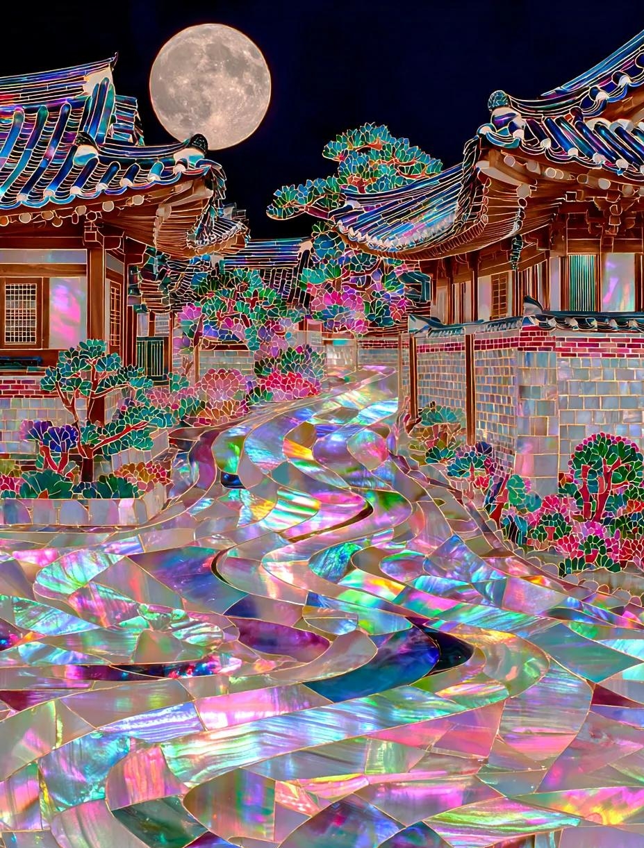 고흐의-화법을-자개-한국화로-재해석(배경화면O,상업적-이용X)-1-이미지