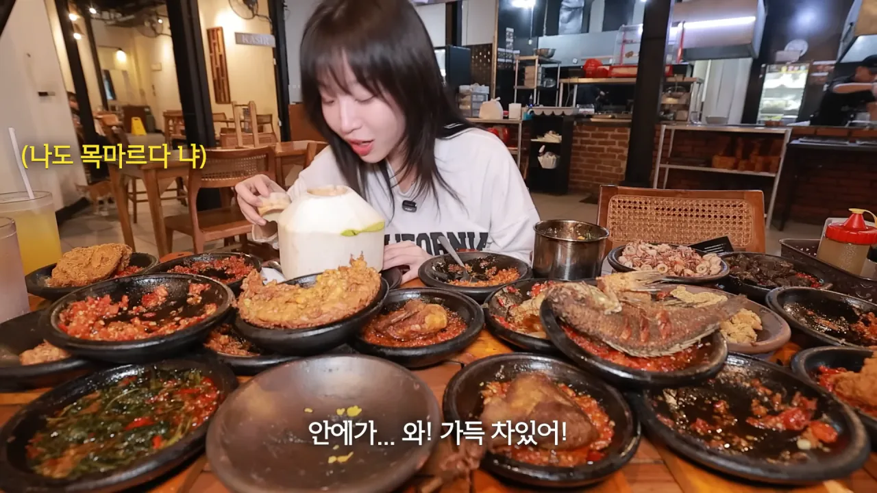 인도네시아에서-3시간-동안-메뉴-17개-먹방한-쯔양-37-이미지
