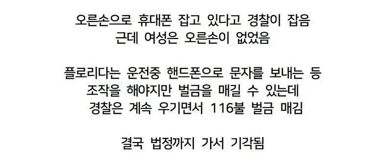 미국에서-일어난-운전중-핸드폰-사용으로-잡힌-여성-2-이미지