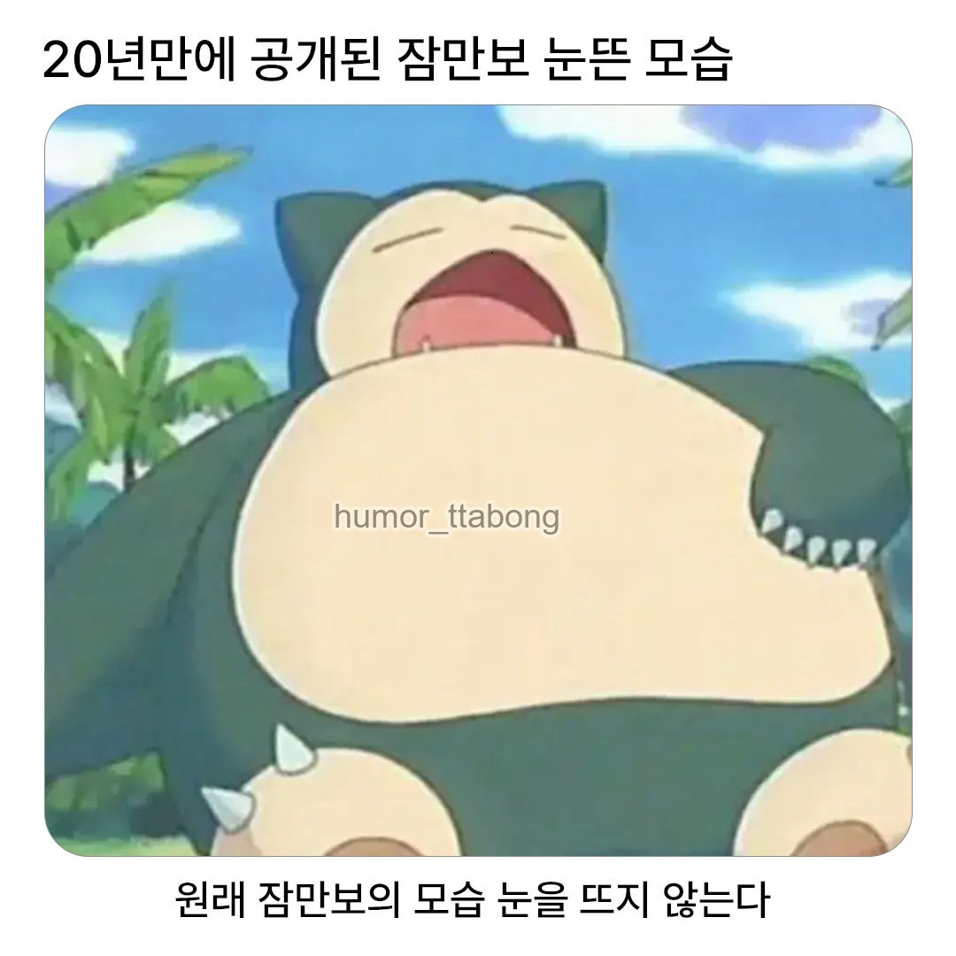 20년만에-공개된-잠만보-눈뜬-모습.jpg-0-이미지