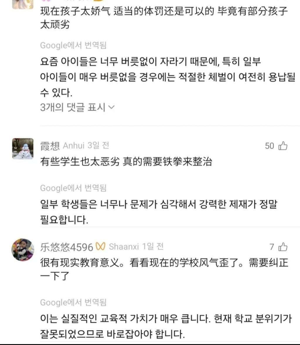 넷플릭스-'참교육'-중국-반응-10-이미지